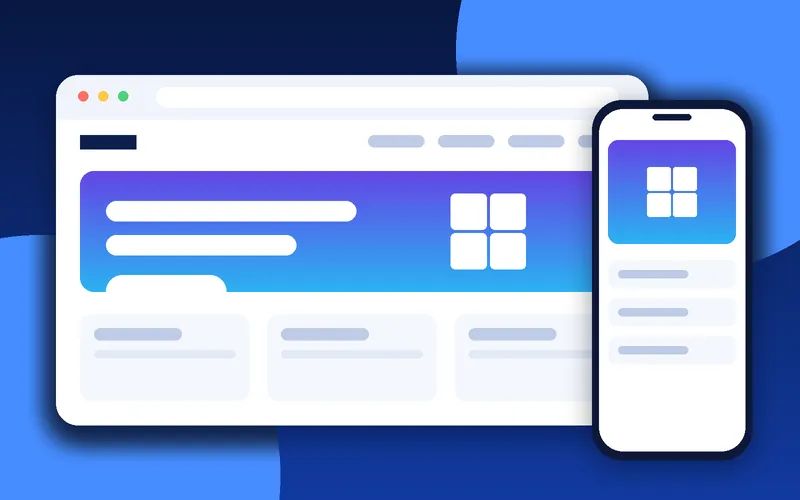 Portfolio website concept with project gallery and case study layout (demonstration concept)