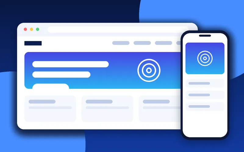 Landing page concept with clear headline, offer and lead form (demonstration concept)